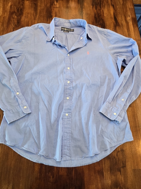 Ralph Lauren Other - Ralph Lauren 100% Cotton Button Down XL Blue Oxford Custom Fit Long Sleeve Shirt